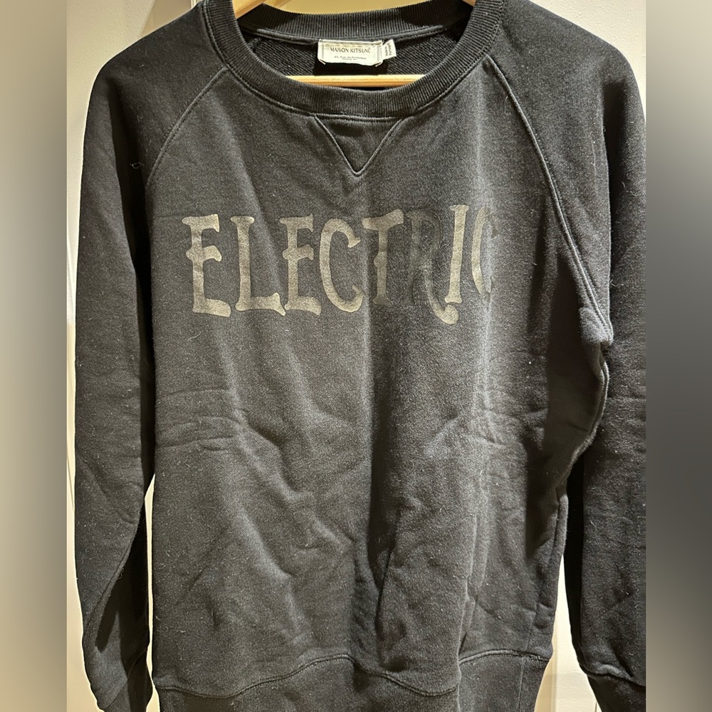 Maison Kitsune Black Sweatshirt - Electric